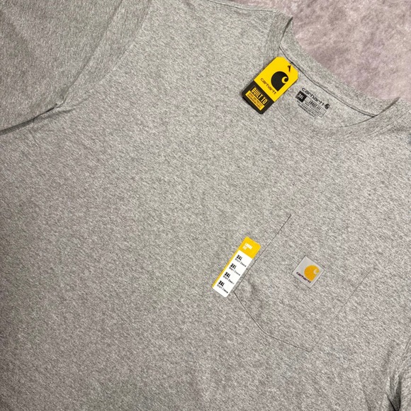 Carhartt Other - Carhartt K87 Mens 3XL Loose Fit Pocket T-Shirt Heather Gray Short Sleeve NWT